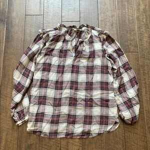 Plaid Long Sleeve Womens Shirt